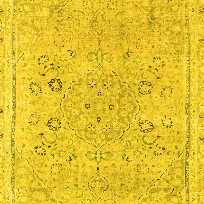 Abstract Yellow Modern Rug, abs2115yw