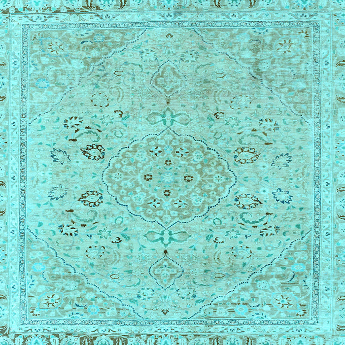 Square Machine Washable Abstract Light Blue Modern Rug, wshabs2115lblu
