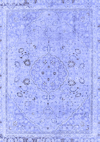 Abstract Blue Modern Rug, abs2115blu