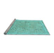 Sideview of Machine Washable Abstract Light Blue Modern Rug, wshabs2115lblu