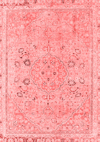 Abstract Red Modern Rug, abs2115red