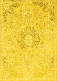 Abstract Yellow Modern Rug, abs2116yw