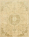 Machine Washable Abstract Brown Gold Rug, wshabs2116