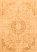 Abstract Orange Modern Rug, abs2116org