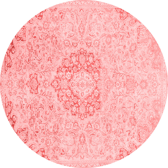 Machine Washable Abstract Red Modern Rug, wshabs2116red
