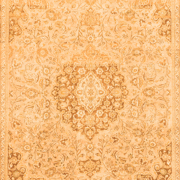 Machine Washable Abstract Orange Modern Area Rugs, wshabs2116org