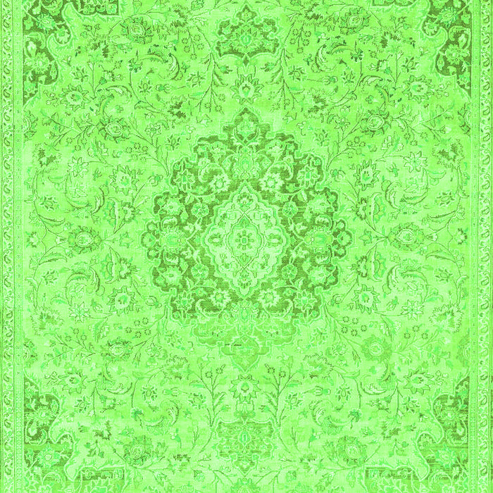 Machine Washable Abstract Green Modern Area Rugs, wshabs2116grn
