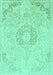 Abstract Turquoise Modern Rug, abs2116turq