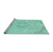 Sideview of Machine Washable Abstract Light Blue Modern Rug, wshabs2116lblu