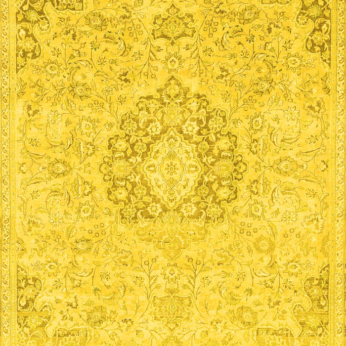 Machine Washable Abstract Yellow Modern Rug, wshabs2116yw
