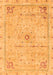 Machine Washable Abstract Orange Modern Area Rugs, wshabs2117org