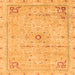 Square Abstract Orange Modern Rug, abs2117org