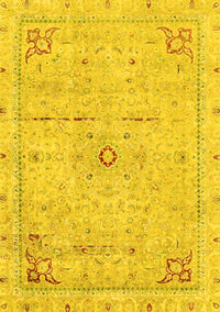 Abstract Yellow Modern Rug, abs2117yw