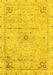 Abstract Yellow Modern Rug, abs2117yw