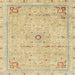 Square Abstract Brown Gold Modern Rug, abs2117