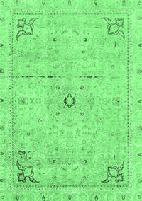 Abstract Emerald Green Modern Rug, abs2117emgrn