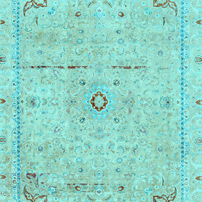 Abstract Light Blue Modern Rug, abs2117lblu