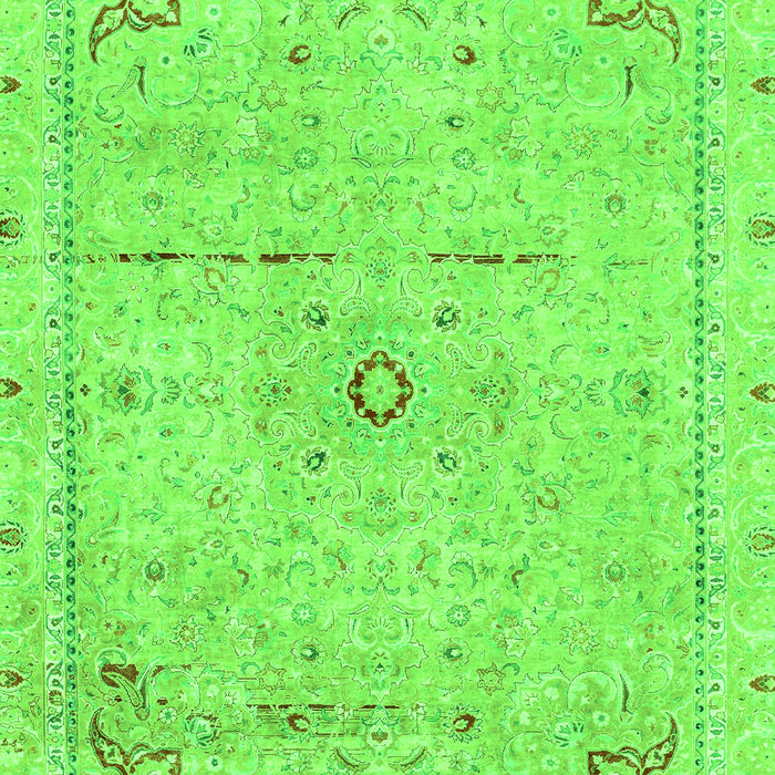 Abstract Green Modern Rug, abs2117grn