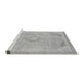 Sideview of Machine Washable Abstract Gray Modern Rug, wshabs2118gry