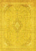 Abstract Yellow Modern Rug, abs2118yw