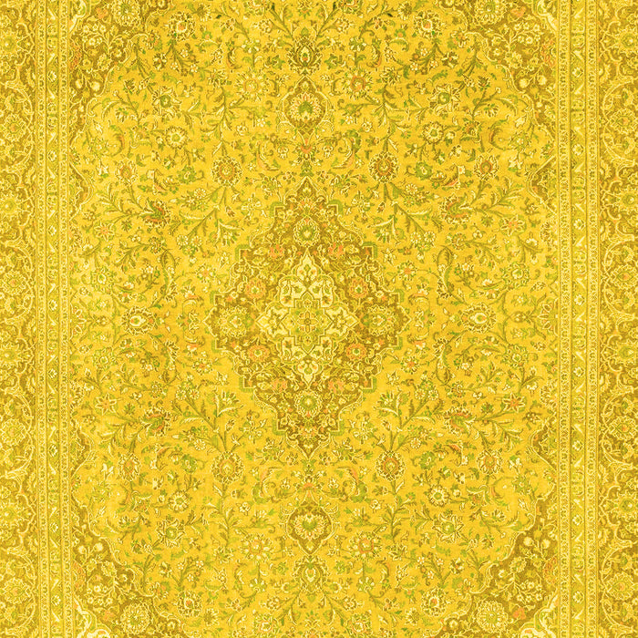 Abstract Yellow Modern Rug, abs2118yw