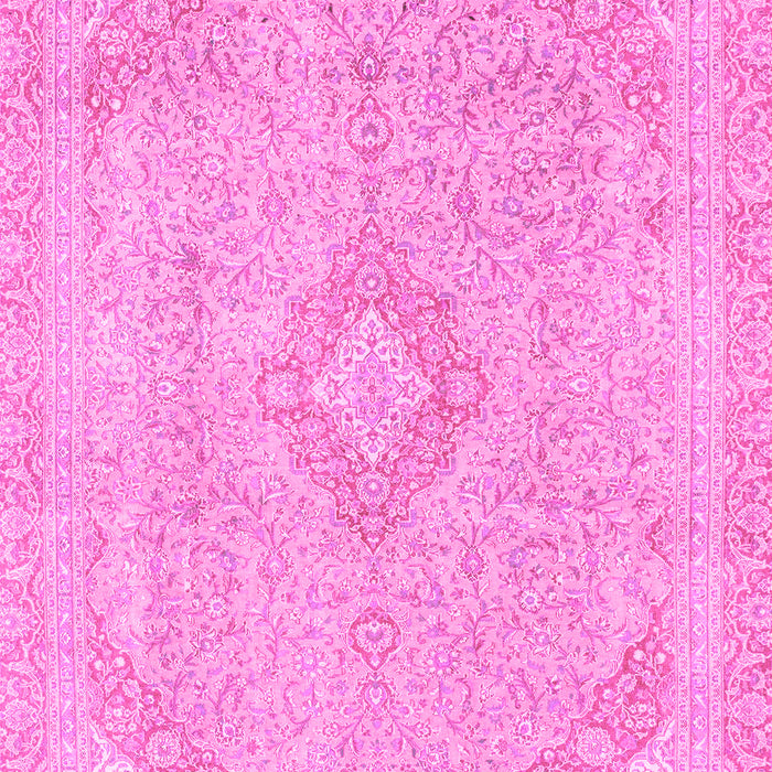 Machine Washable Abstract Pink Modern Rug, wshabs2118pnk