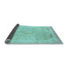 Sideview of Abstract Light Blue Modern Rug, abs2118lblu