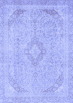 Abstract Blue Modern Rug, abs2118blu