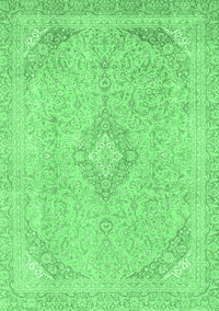 Abstract Emerald Green Modern Rug, abs2118emgrn