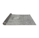 Sideview of Abstract Gray Modern Rug, abs2119gry