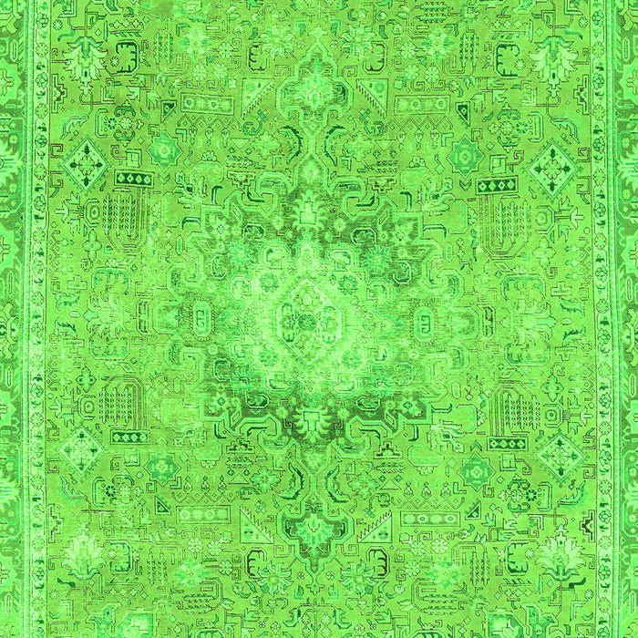 Machine Washable Abstract Green Modern Area Rugs, wshabs2119grn