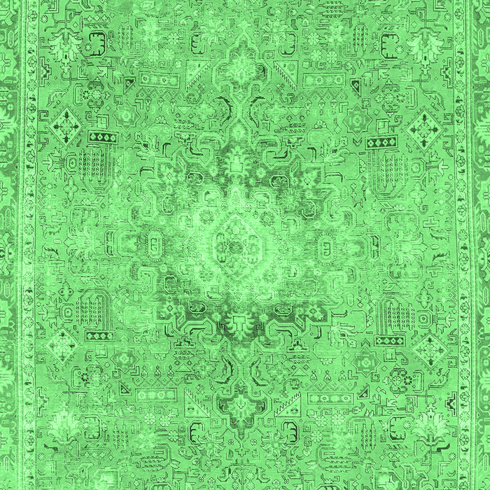 Machine Washable Abstract Emerald Green Modern Area Rugs, wshabs2119emgrn