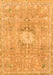 Abstract Orange Modern Rug, abs2119org