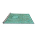 Sideview of Machine Washable Abstract Light Blue Modern Rug, wshabs2119lblu