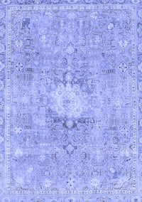 Abstract Blue Modern Rug, abs2119blu