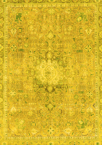 Abstract Yellow Modern Rug, abs2119yw