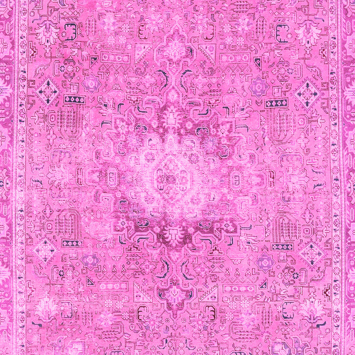 Machine Washable Abstract Pink Modern Rug, wshabs2119pnk