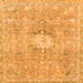 Square Abstract Orange Modern Rug, abs2119org