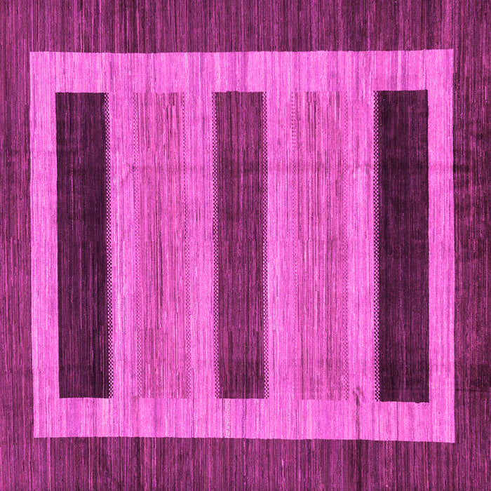 Square Machine Washable Abstract Pink Modern Rug, wshabs211pnk