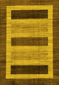 Abstract Yellow Modern Rug, abs211yw