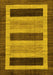 Abstract Yellow Modern Rug, abs211yw