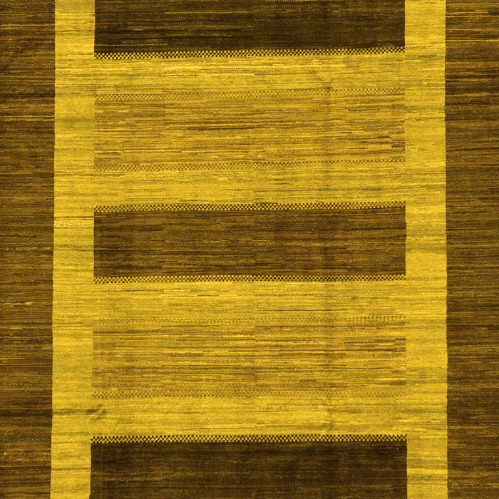 Machine Washable Abstract Yellow Modern Rug, wshabs211yw