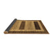 Sideview of Abstract Brown Modern Rug, abs211brn