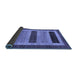 Sideview of Abstract Blue Modern Rug, abs211blu