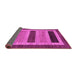 Sideview of Abstract Pink Modern Rug, abs211pnk