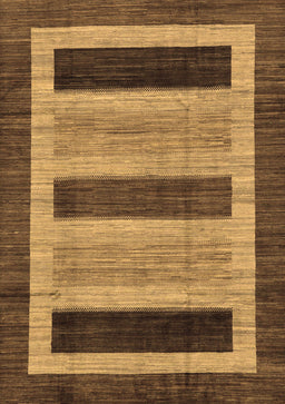 Abstract Brown Modern Rug, abs211brn