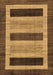 Machine Washable Abstract Brown Modern Rug, wshabs211brn