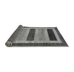 Sideview of Abstract Gray Modern Rug, abs211gry