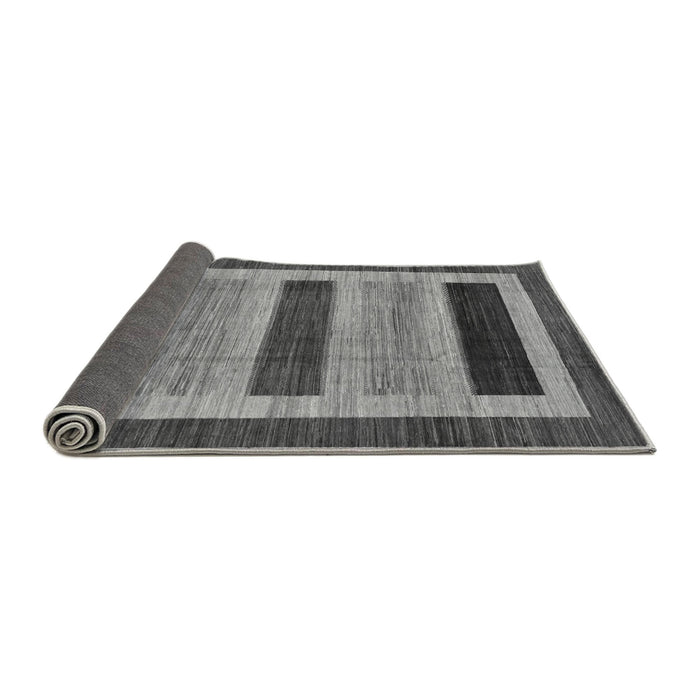 Sideview of Abstract Gray Modern Rug, abs211gry