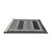 Sideview of Machine Washable Abstract Gray Modern Rug, wshabs211gry